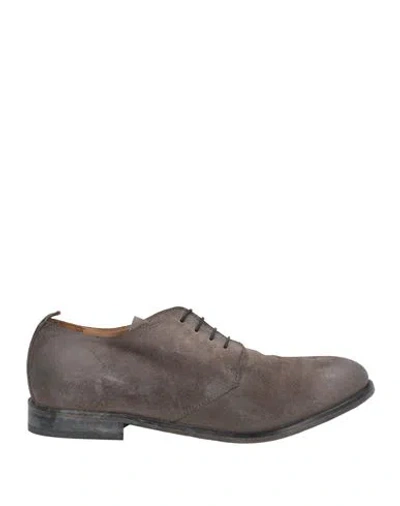 Moma Man Lace-up Shoes Grey Size 9 Leather In Gray