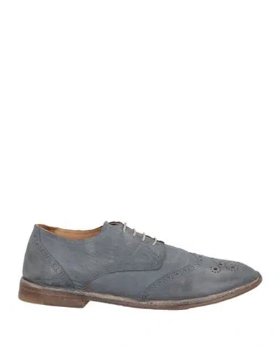 Moma Man Lace-up Shoes Grey Size 9 Soft Leather