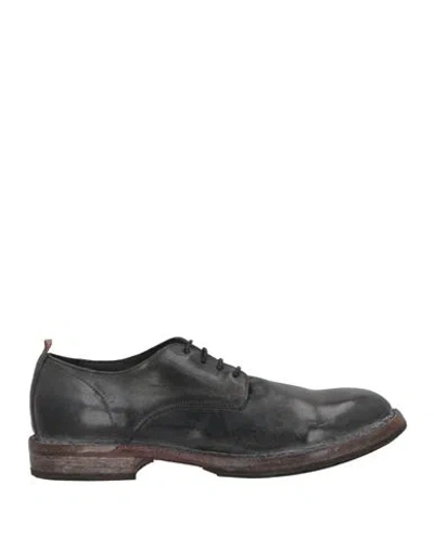 Moma Man Lace-up Shoes Lead Size 9 Leather In Brown