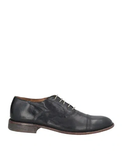 Moma Man Lace-up Shoes Midnight Blue Size 9 Calfskin