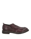 Moma Man Lace-up Shoes Plum Size 9 Leather