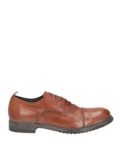 Moma Man Lace-up Shoes Tan Size 9 Calfskin In Brown