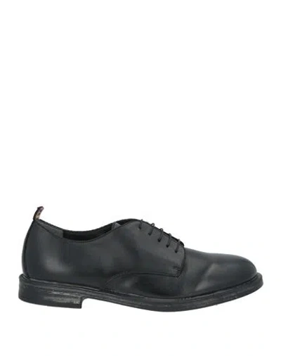 Moma Man Lace-up Shoes Black Size 9.5 Calfskin In Multi