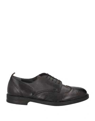 Moma Man Lace-up Shoes Dark Brown Size 10 Calfskin