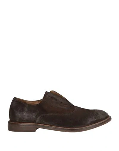 Moma Man Lace-up Shoes Dark Brown Size 9 Leather