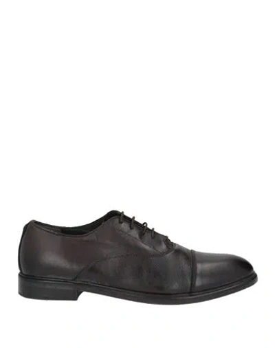 Moma Man Lace-up Shoes Dark Brown Size 9.5 Calfskin