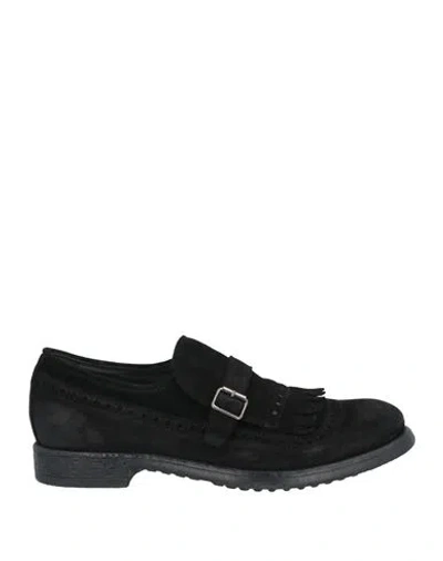 Moma Man Loafers Black Size 7 Leather In Multi