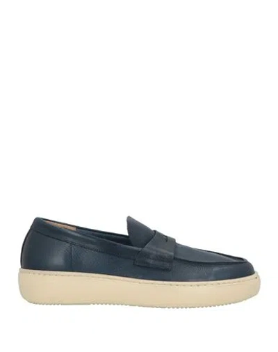 Moma Man Loafers Blue Size 9 Leather