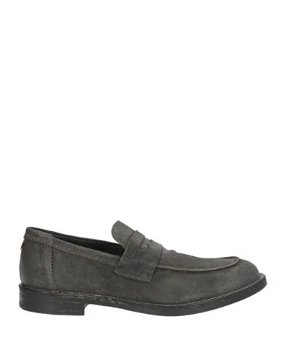 Moma Man Loafers Charcoal Size 9 Leather In Multi