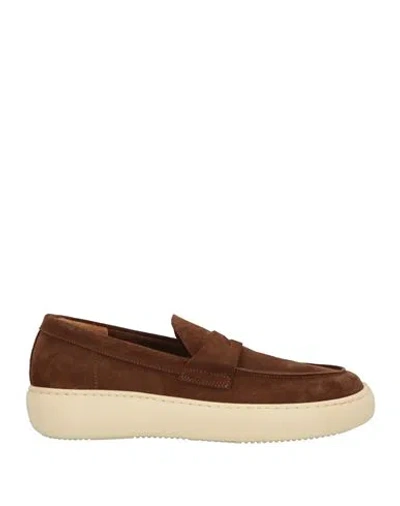 Moma Man Loafers Chocolate Brown Size 12 Leather
