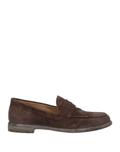 Moma Man Loafers Chocolate Brown Size 8 Leather