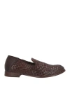 Moma Man Loafers Dark Brown Size 7 Leather