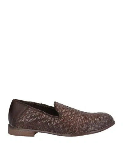 Moma Man Loafers Dark Brown Size 9 Leather
