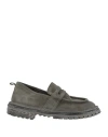 Moma Man Loafers Grey Size 9 Leather In Gray