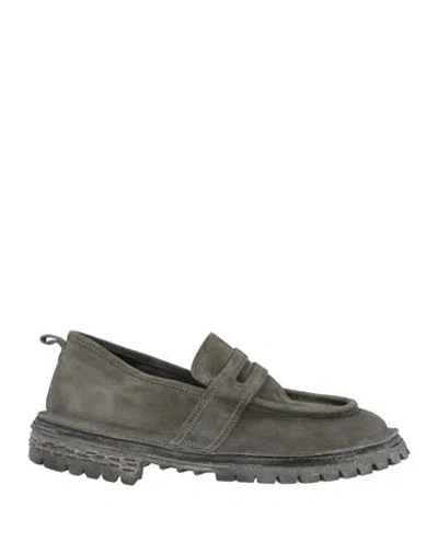 Moma Man Loafers Grey Size 9 Leather In Gray