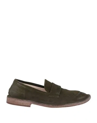 Moma Man Loafers Military Green Size 9 Leather
