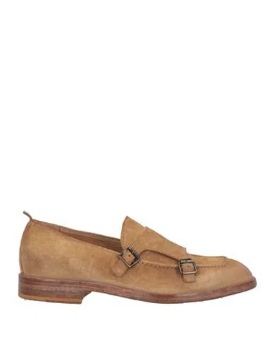 Moma Man Loafers Sand Size 8.5 Leather In Beige