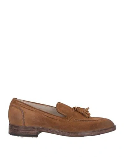 Moma Man Loafers Tan Size 9 Leather In Brown