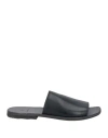 Moma Man Sandals Black Size 8 Cowhide In Black