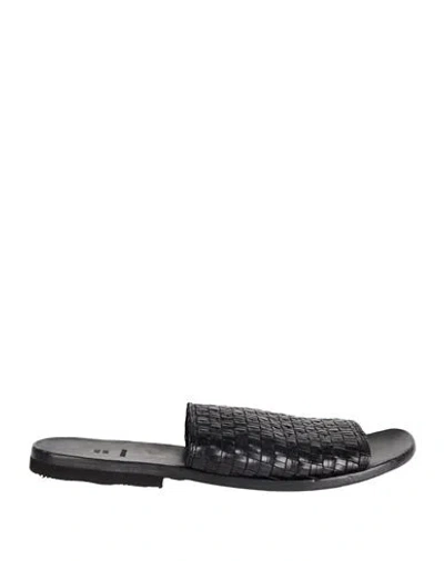 Moma Man Sandals Black Size 8 Calfskin