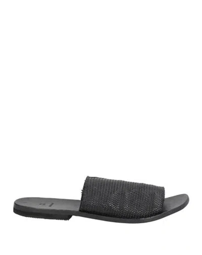 Moma Man Sandals Black Size 9 Calfskin