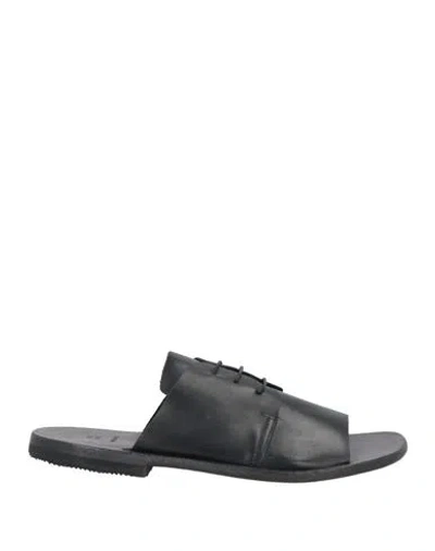 Moma Man Sandals Black Size 9 Cowhide
