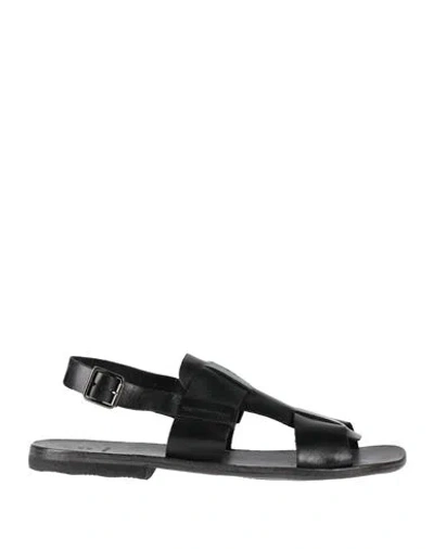 Moma Man Sandals Black Size 9 Cowhide