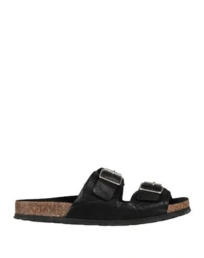 Moma Man Sandals Black Size 9 Leather
