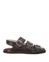 Moma Man Sandals Dark Brown Size 9 Calfskin