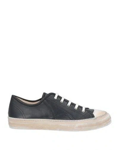 Moma Man Sneakers Black Size 7 Leather