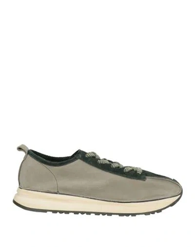 Moma Man Sneakers Grey Size 9 Leather In Gray