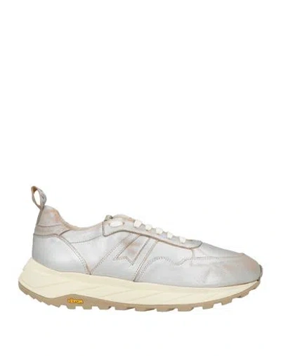 Moma Man Sneakers Silver Size 9 Leather