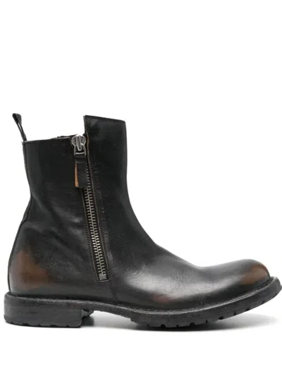 Moma Men Boots In Nero