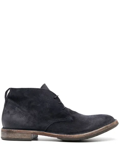 Moma Polacco Suede Boots In Abisso