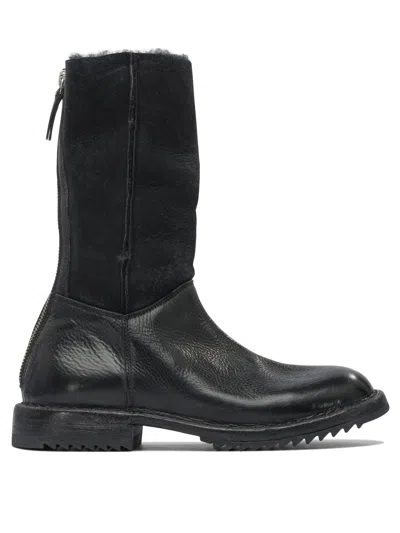 Moma "rick" Zippered Ankle Boots In Black