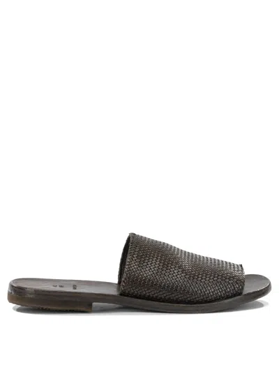 Moma Sandals Brown In Black