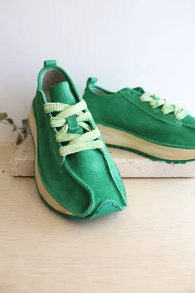Moma Shoes Women's Rain Sneaker In Aloe