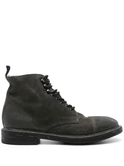 Moma Suede Ankle Boots In 灰色