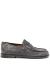 Moma Suede Loafers In Gray