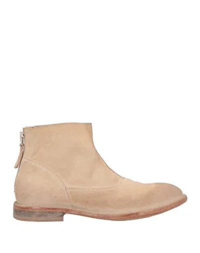Moma Woman Ankle Boots Beige Size 8 Leather