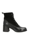 Moma Woman Ankle Boots Black Size 10 Leather