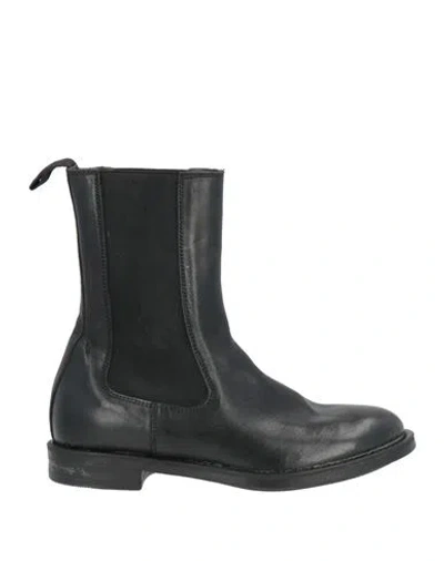 Moma Woman Ankle Boots Black Size 5 Leather