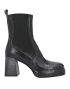 Moma Woman Ankle Boots Black Size 10.5 Soft Leather In Black