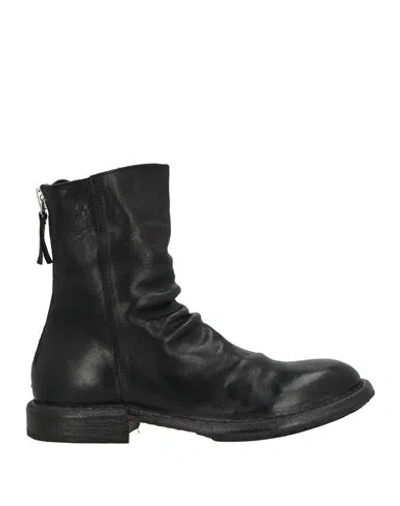 Moma Woman Ankle Boots Black Size 6 Leather