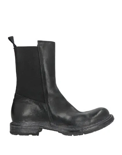 Moma Woman Ankle Boots Black Size 6 Leather, Technical Fibers