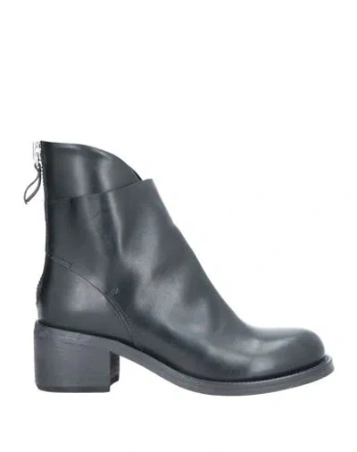 Moma Woman Ankle Boots Black Size 11 Calfskin
