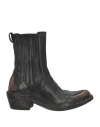 Moma Woman Ankle Boots Black Size 7 Leather