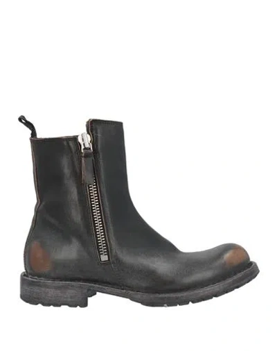 Moma Woman Ankle Boots Black Size 7 Leather
