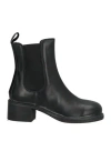 Moma Woman Ankle Boots Black Size 8 Calfskin
