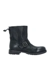 Moma Woman Ankle Boots Black Size 11 Calfskin In Black